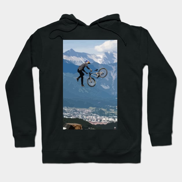 Emil Johansson Tailwhip Painting Hoodie by gktb